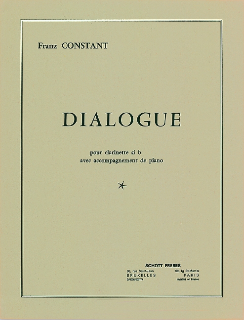 Dialogue, for clarinet and piano
