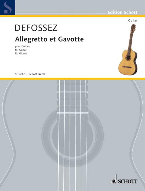 Allegretto and Gavotte, aus Musica Nova, for guitar