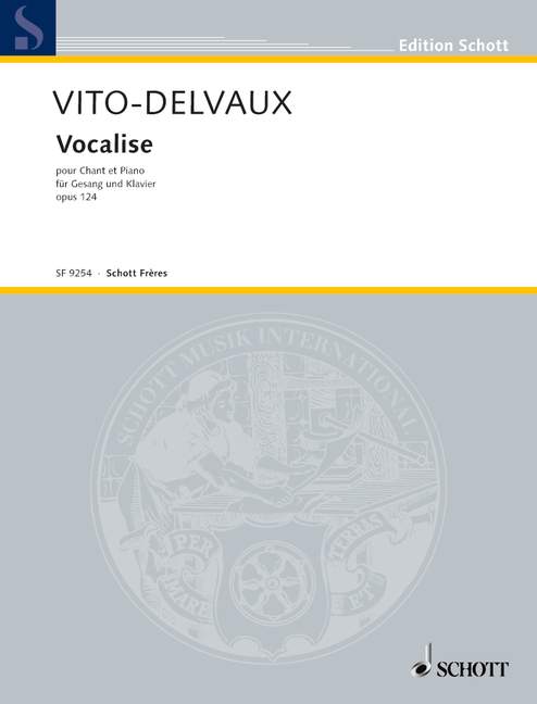 Vocalise op. 124, for high Voice and Piano