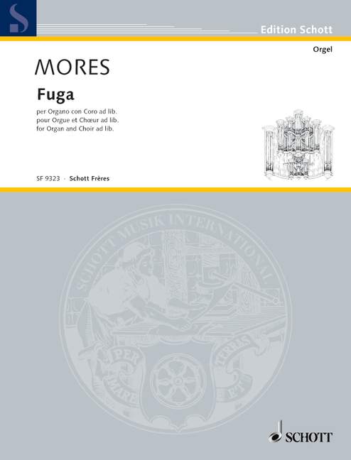 Fuga, for organ and mixed choir (SATBarB) ad libitum, Score