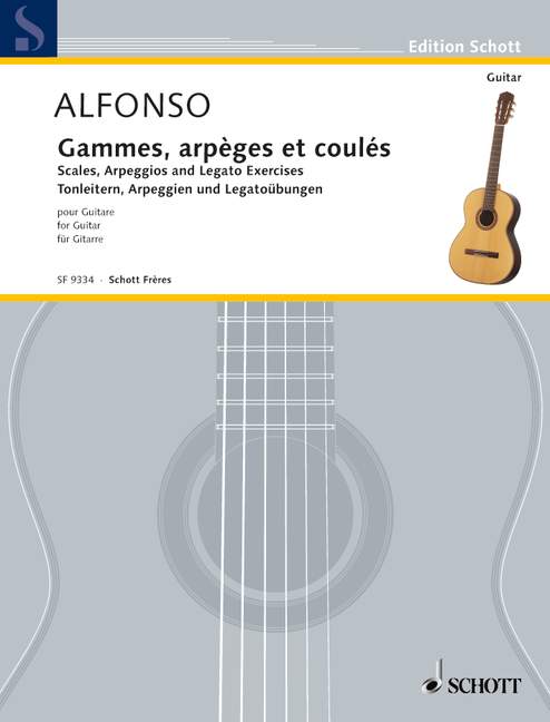 Gammes, arpèges et coulés = Scales, Arpeggios and Legato Exercises, for guitar