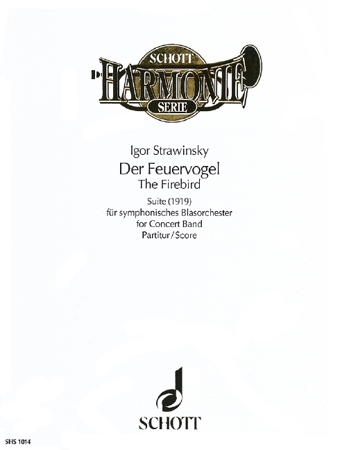 L'Oiseau de feu - The Firebird, Suite 1919, for wind band, Score