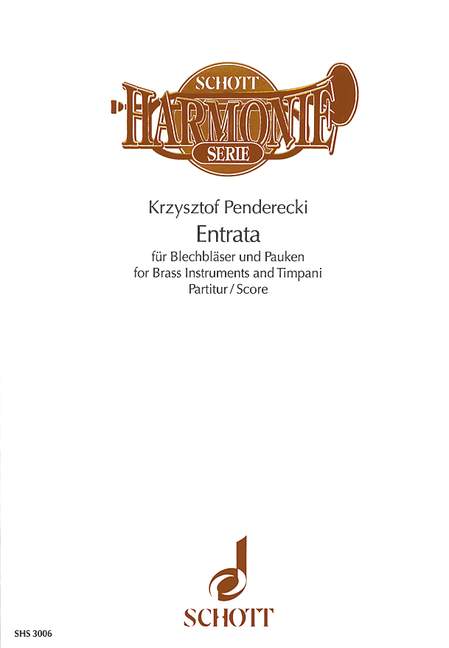Entrata, für Blechbläser und Pauken, for brass instruments and timpani, Score