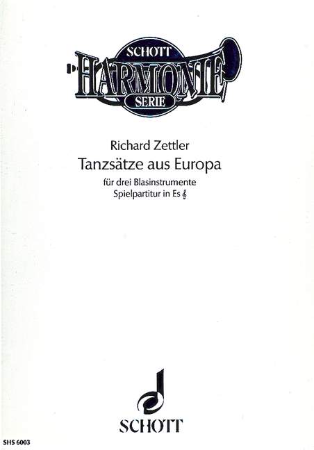 Dance Movements from Europe, for 3 wind instruments in Eb, Performing score
