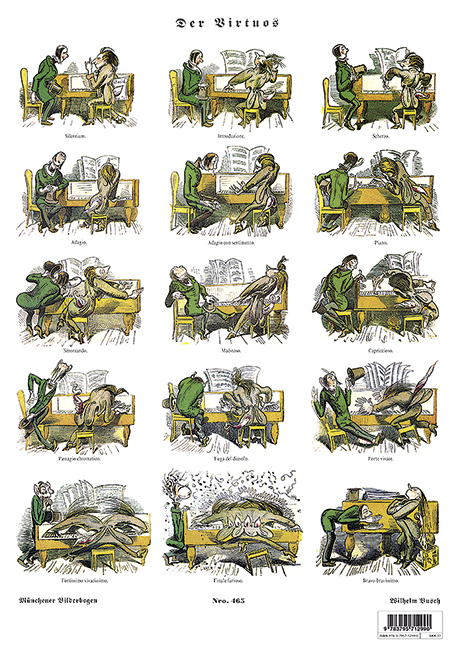 Der Virtuos, Münchner Bilderbogen Nr. 465 (Poster A3)