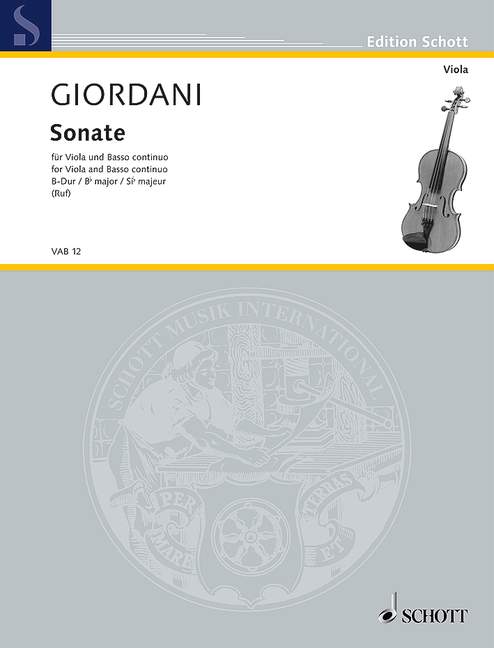 Sonata Bb Major, for viola and basso continuo