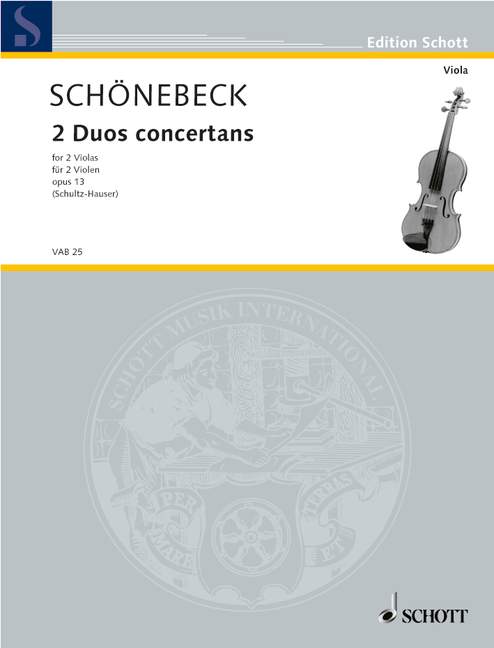 2 concertante duos op. 13, for 2 violas