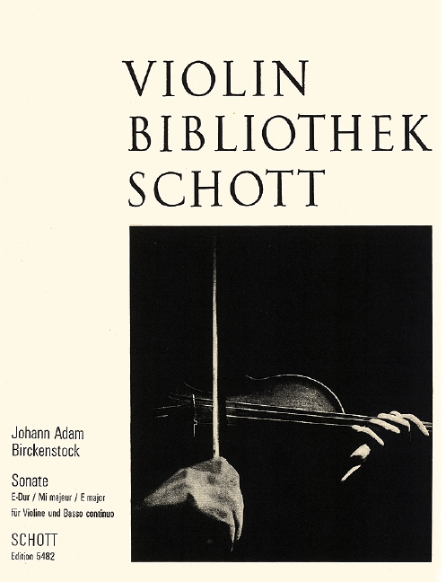 Sonata E Major op. 1/4, for Cembalo (Klavier), Violoncello (Viola da gamba) ad libitum