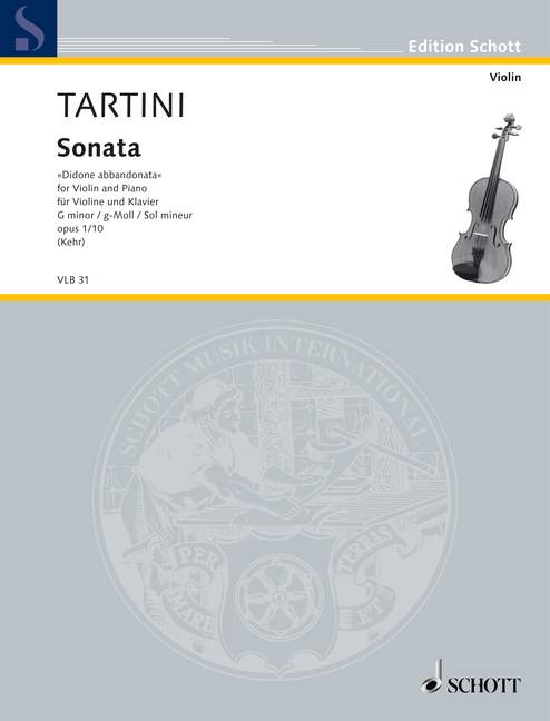 Sonata G Minor op. 1/10, Didone abbandonata, for violin and piano