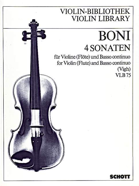 Four Sonatas op. 2, for violin (flute) and basso continuo