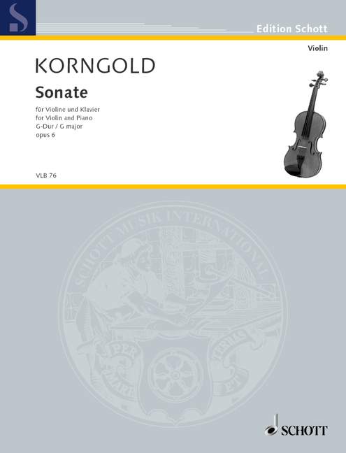 Sonata G Major op. 6, for violin and piano