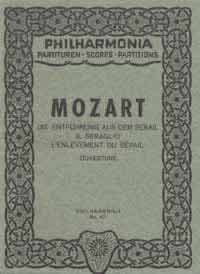 Ouverture to Die Entführung aus dem Serail (The Abduction from the Seraglio) KV 384, for orchestra, Miniature score. 9783702436827 Ouverture to Die Entführung aus dem Serail (The Abduction from the Seraglio) KV 384, for orchestra, Miniature score. 9783702436827