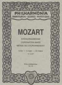 Coronation Mass KV 317, for choir and orchestra, Miniature score