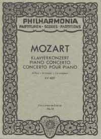 Piano Concerto No. 23 KV 488, for piano and orchestra, Miniature score