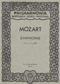 Symphony No. 38 KV 504, for orchestra, Miniature score