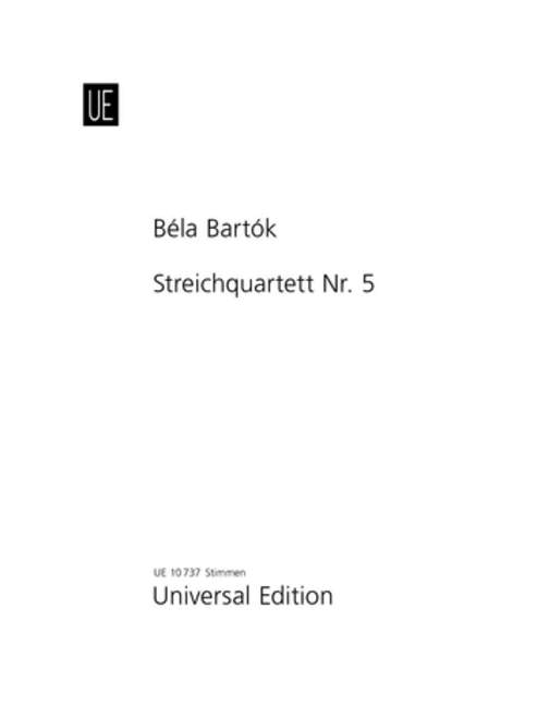 String Quartet No. 5, Set of parts