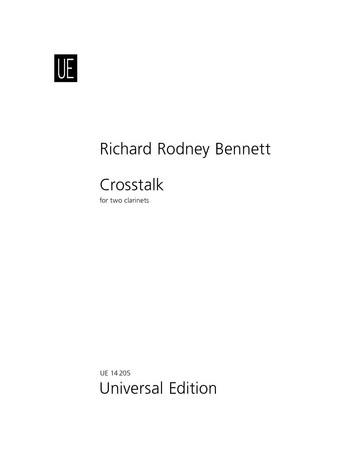 Crosstalk, for 2 clarinets, Score