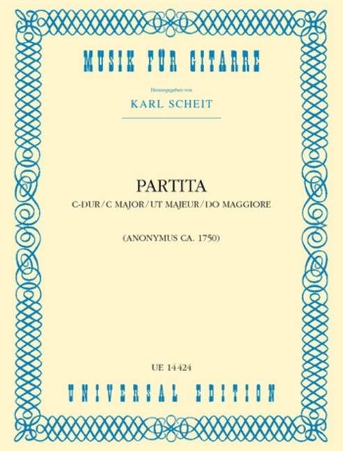 Partita, for guitar, Score
