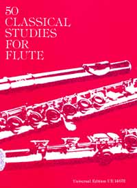 50 Classical Studies, for flute, Score
