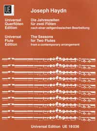 The Seasons nach Hob. XXI:3 nach Hob. XXI:3, from a contemporary arrangement, for 2 flutes, Performing score