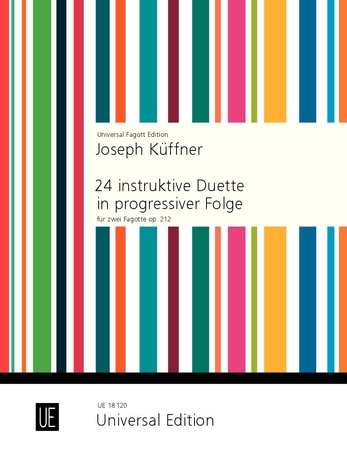 24 Instructive Duets in Progressive Sequence op. 212, for 2 bassoons, Performing score