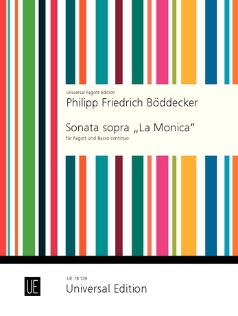 Sonata sopra La Monica, for bassoon and basso continuo, Score