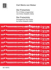 Der Freischütz (The Marksman), for 2 flutes, Score