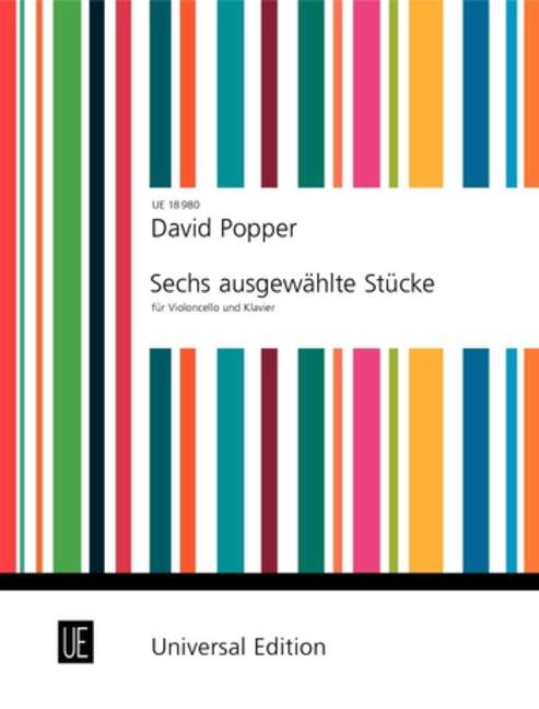 6 Selected Pieces, for cello and piano, Score