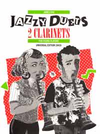 Jazzy Duets, for 2 clarinets, Performing score