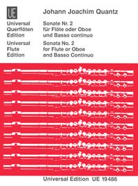 Sonata No. 2, for flute (oboe) and basso continuo, Score