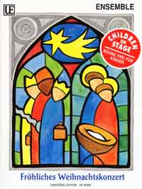 Christmas Concert, Easy Arrangements for children's ensemble, for flexible ensemble: 2 melody instruments (also bb part), piano, cello (or double bass or bassoon), percussion ad lib., Score and parts. 9783702460174