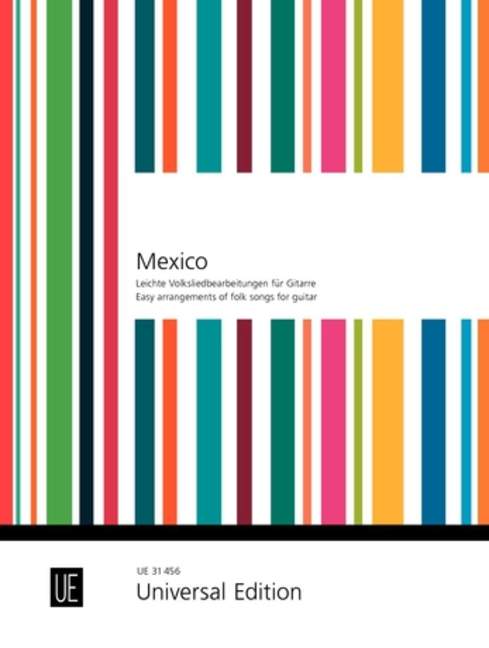 México - Canciones Populares, Easy folk song arrangements, for guitar, Score