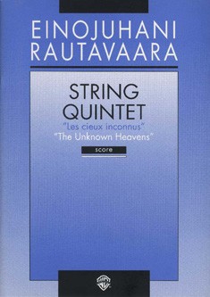 String Quintet, The unknown Heavens, for 2 violins, viola and 2 cellos, Score