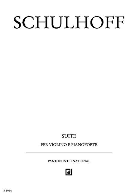 Suite WV 18, for violin and piano