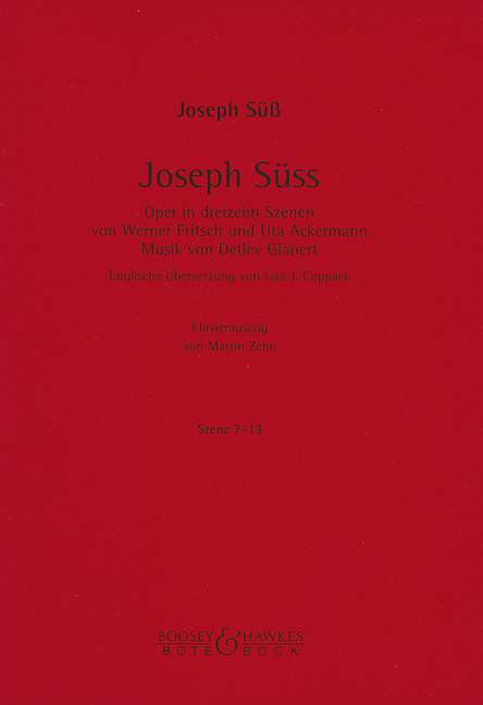 Joseph Süss, Opera in 13 scenes, Piano reduction