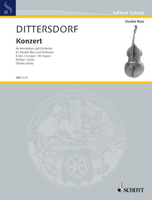 Concerto E Major Krebs 172, for double bass and orchestra, Score