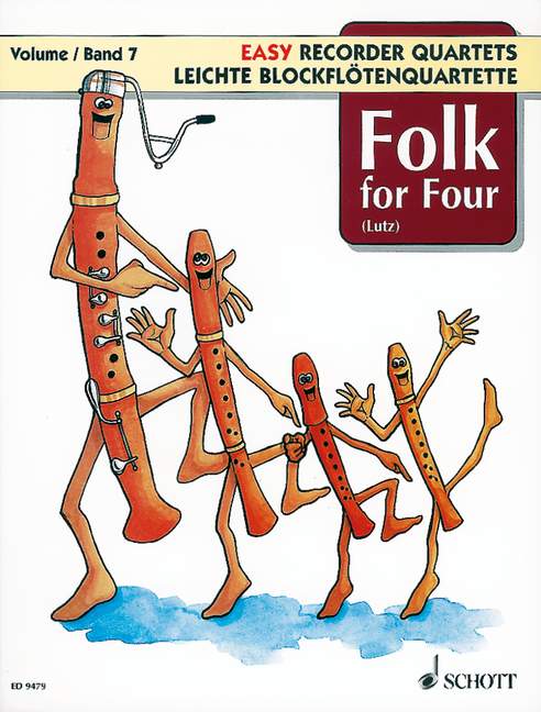 Folk for Four Vol. 7, for 4 recorders (SATB), Performing score