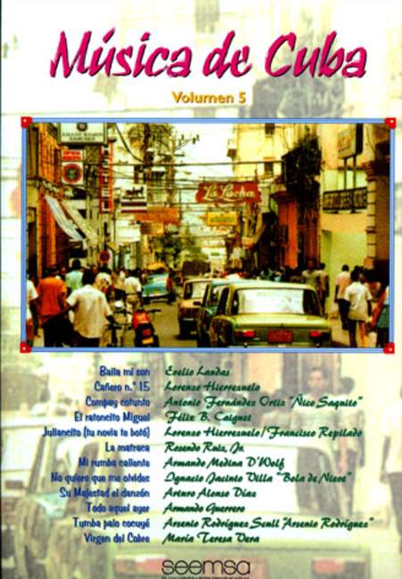Music of Cuba Vol. 5, for piano with voice and chords