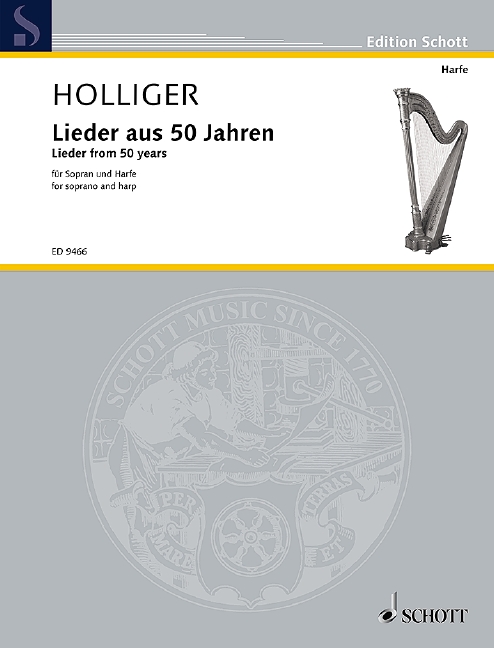 Lieder from 50 years, for soprano and harp