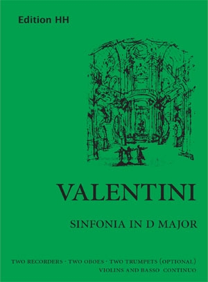 Sinfonia in D major, for 2 recorders, 2 oboes, 2 trumpets (opt.), strings and basso continuo, Set of parts