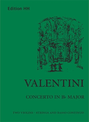 Concerto in B flat major, for 2 violins solo, violins and basso continuo, Set of parts