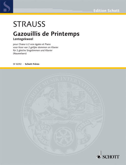 Gazouillis de Printemps, Lentegekweel, for 2 voices and piano