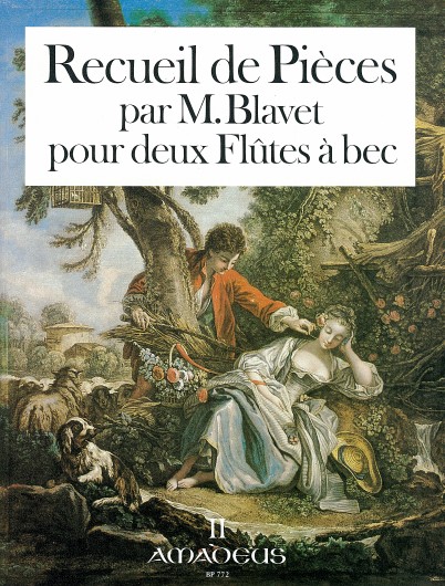 Recueil de Pièces II, for 2 treble recorders, Performing score