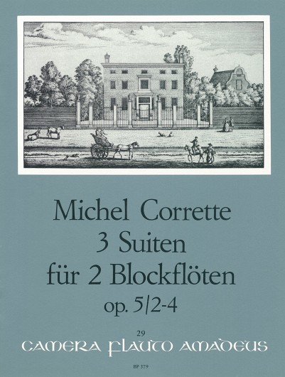 3 Suites op. 5/2-4, for 2 treble recorders (flute, oboes, violins), Performing score