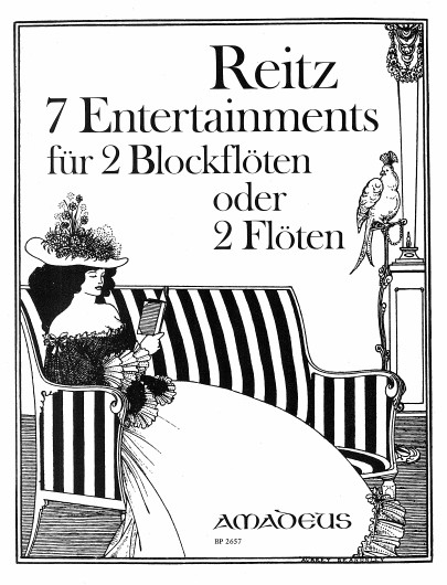7 Entertainments, for soprano and treble recorder (2 flutes), Performing score