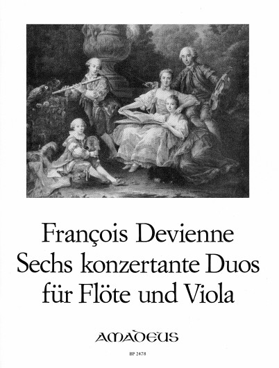 6 concertant Duos op. 5, for flute and viola, Set of parts