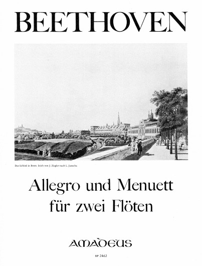 Allegro & Menuett, for 2 flutes, Performing score