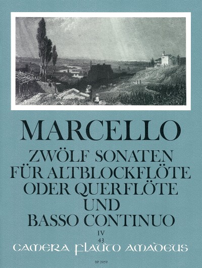 12 Sonatas op. 2/4 Volume 4: 10-12, for treble recorder and basso continuo, Score and parts