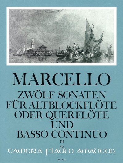12 Sonatas op. 2/3 Volume 3: 7-9, for treble recorder and basso continuo, Score and parts