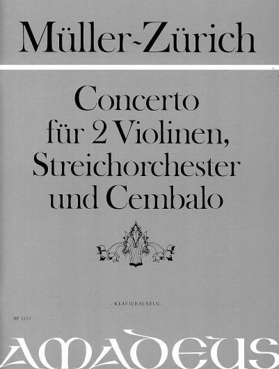 Concerto for 2 solo Violins Op. 61, for 2 violins, string orchestra and harpsichord, Set of parts
